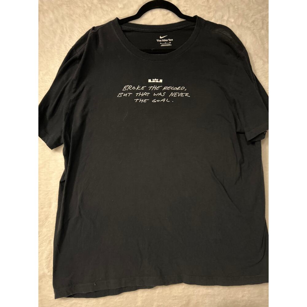 Y2K Nike LeBron James Graphic Tee Black Streetwear